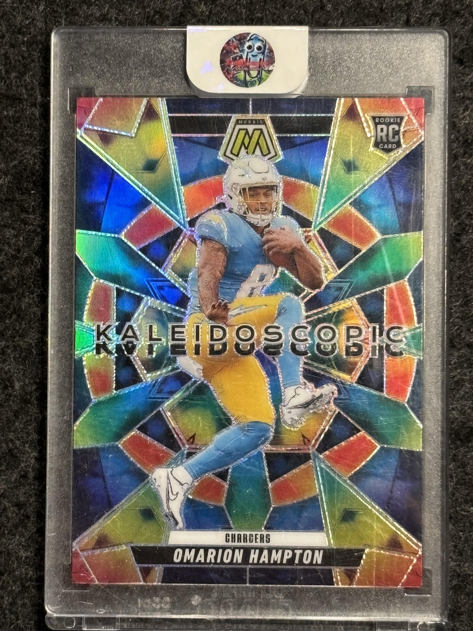 2025 Panini Mosaic #3 Omarion Hampton Kaleidoscopic SSP Los Angeles Chargers