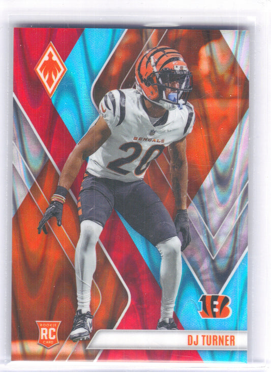2023 Panini Phoenix #170 DJ Turner Fire and Ice #/50 Cincinnati Bengals SN, Rookie