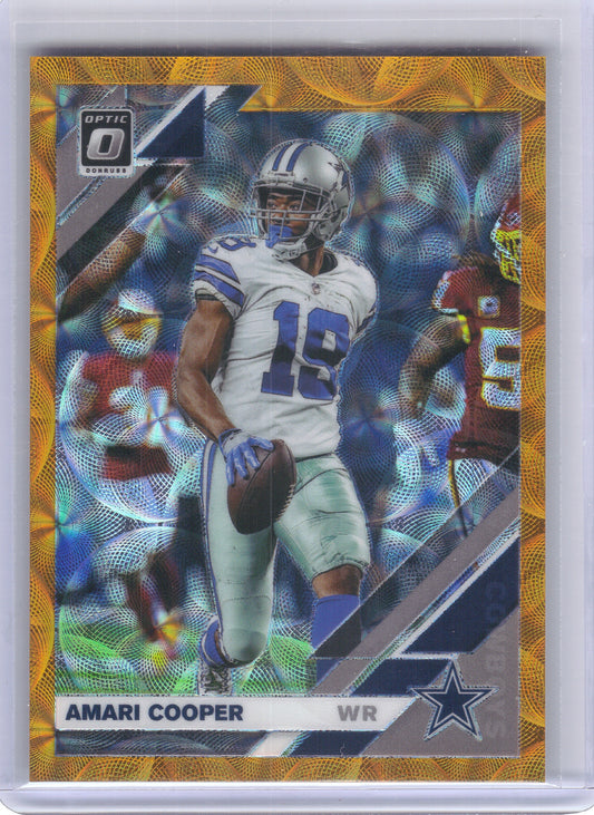 2019 Donruss Optic #29 Amari Cooper Orange Scope #/79 Dallas Cowboys SN