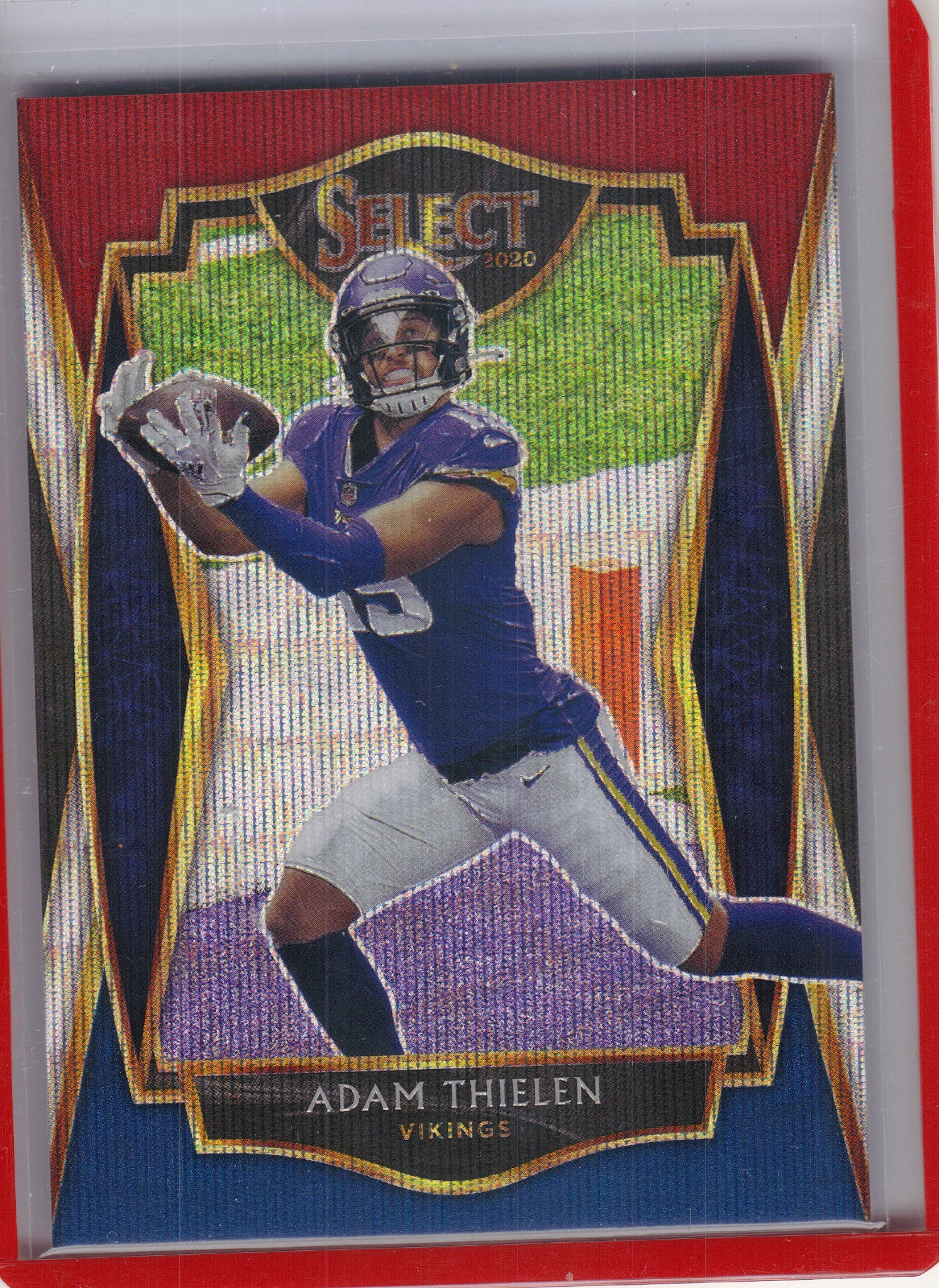 2020 Panini Select #113 Adam Thielen Tri-Color Prizm #/199 Minnesota Vikings SN