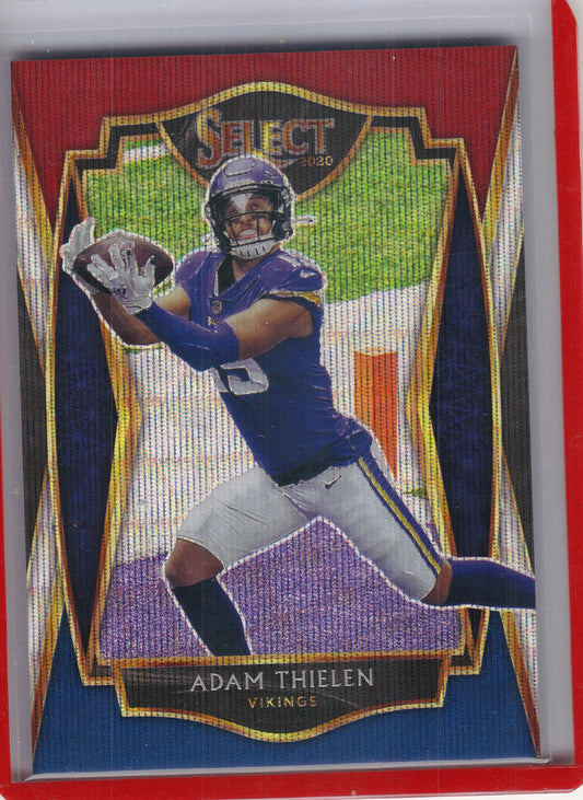 2020 Panini Select #113 Adam Thielen Tri-Color Prizm #/199 Minnesota Vikings SN