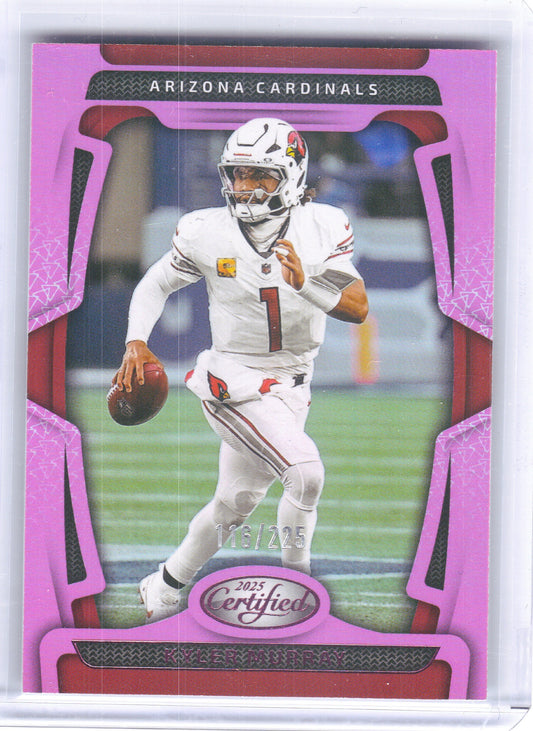 2025 Panini Certified #3 Kyler Murray Mirror Pink #/225 Arizona Cardinals SN