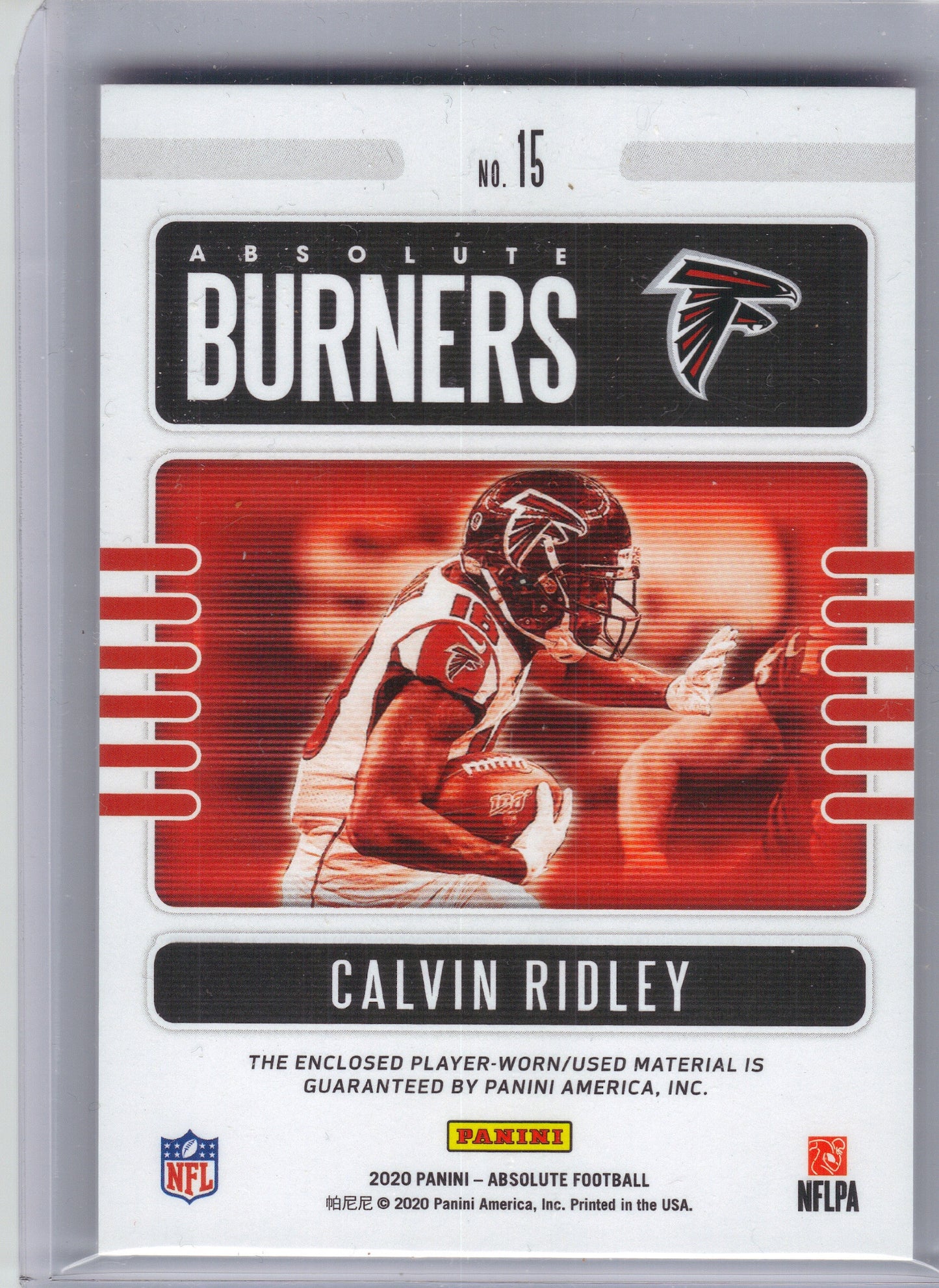 2020 Panini Absolute #15 Calvin Ridley Absolute Burners Atlanta Falcons Memorabilia