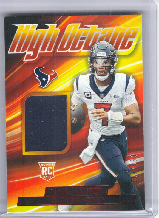2023 Panini Rookies & Stars #HM-CS C.J. Stroud High Octane Memorabilia #/399 Houston Texans SN, Memorabilia