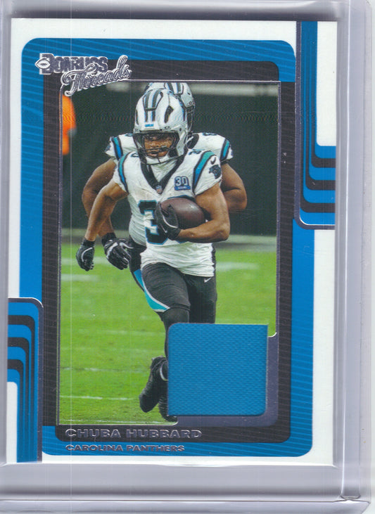 2025 Donruss #DTH-CHD Chuba Hubbard Donruss Threads Carolina Panthers Memorabilia