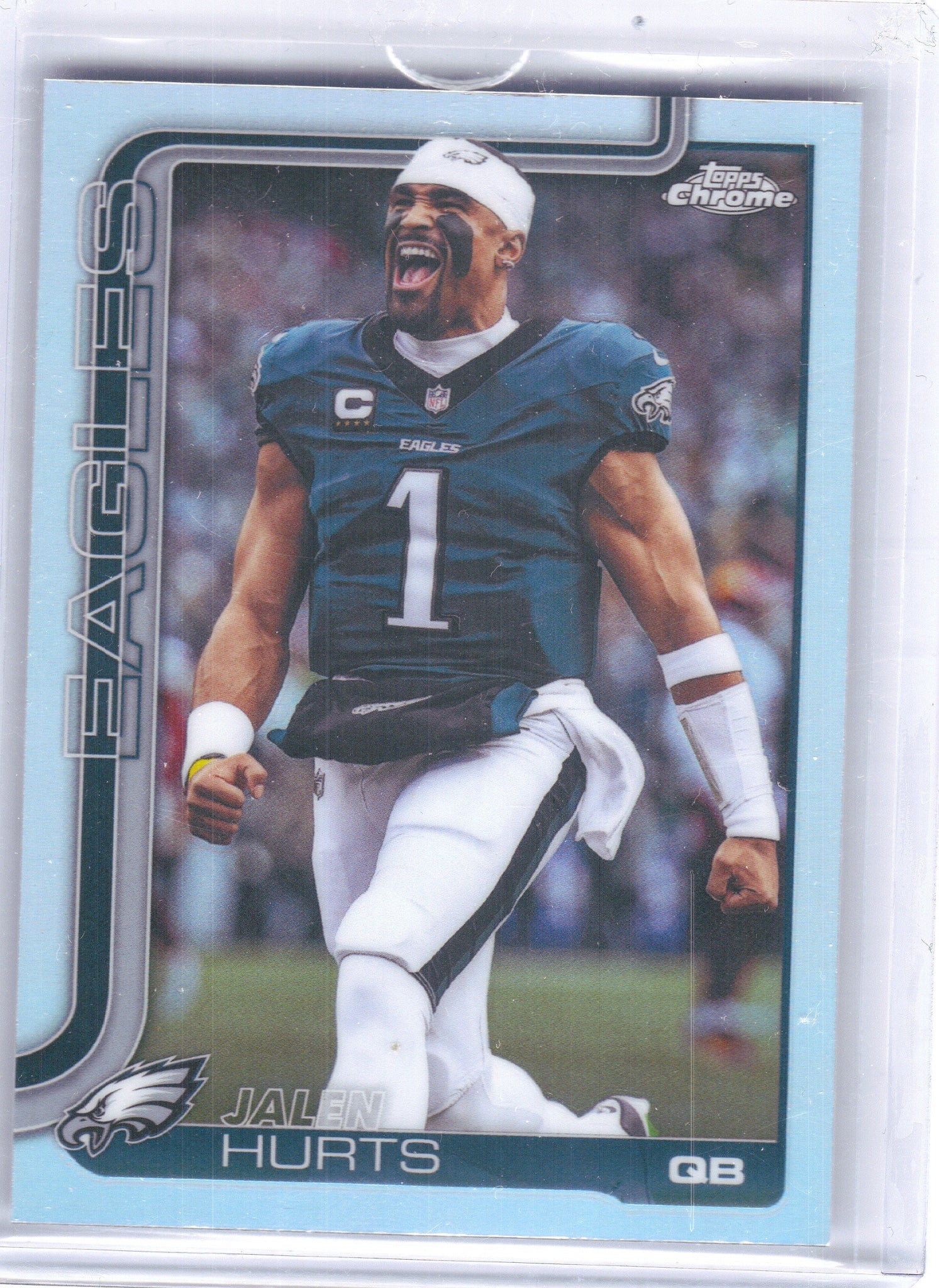 2025 Topps Chrome #247b Jalen Hurts Variation Philadelphia Eagles