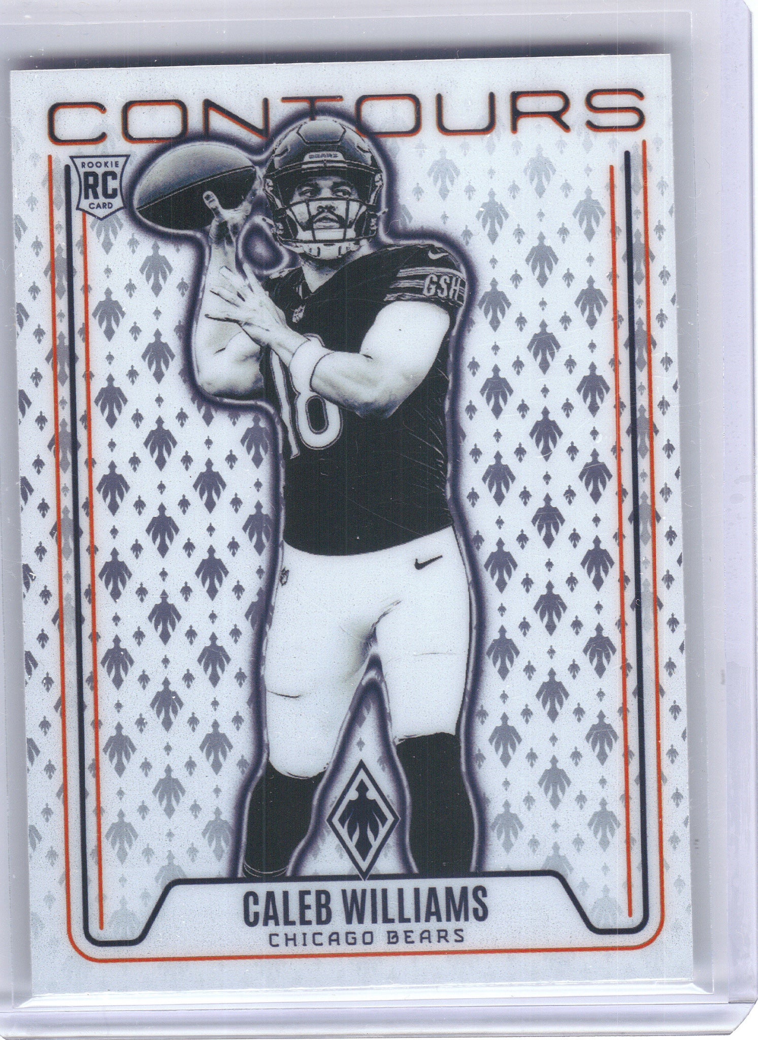 2024 Panini Phoenix #CON-CWS Caleb Williams Contours Chicago Bears