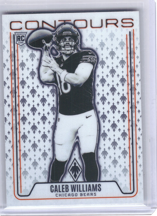 2024 Panini Phoenix #CON-CWS Caleb Williams Contours Chicago Bears