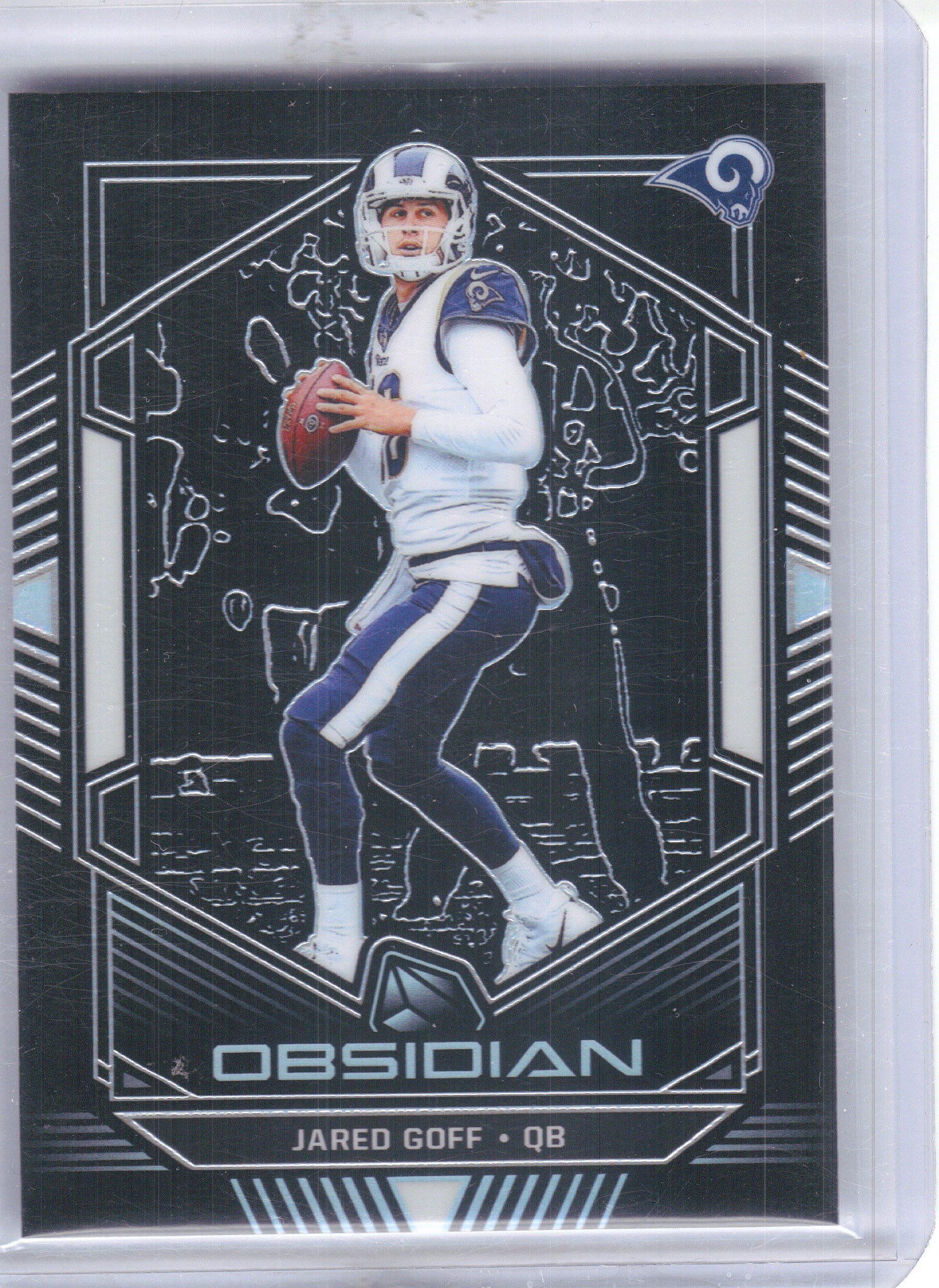 2019 Panini Obsidian #88 Jared Goff #/125 Los Angeles Rams SN