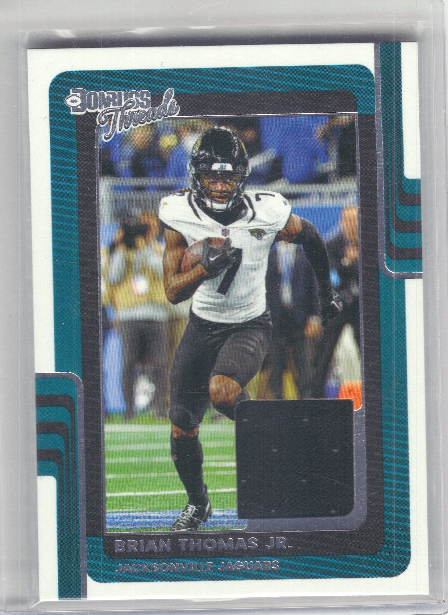 2025 Donruss #DTH-BTJ Brian Thomas Jr. Donruss Threads Jacksonville Jaguars Memorabilia