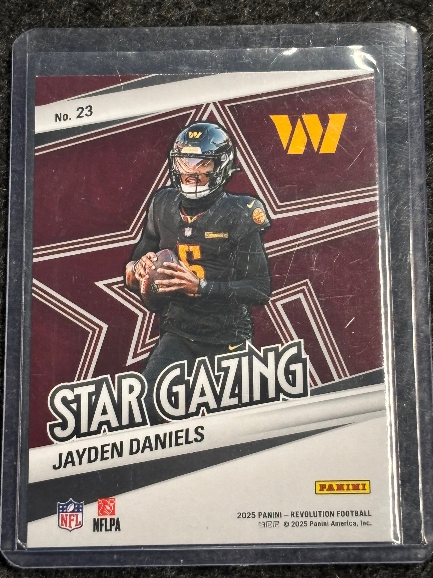 2025 Panini Revolution #23 Jayden Daniels Star Gazing Washington Commanders