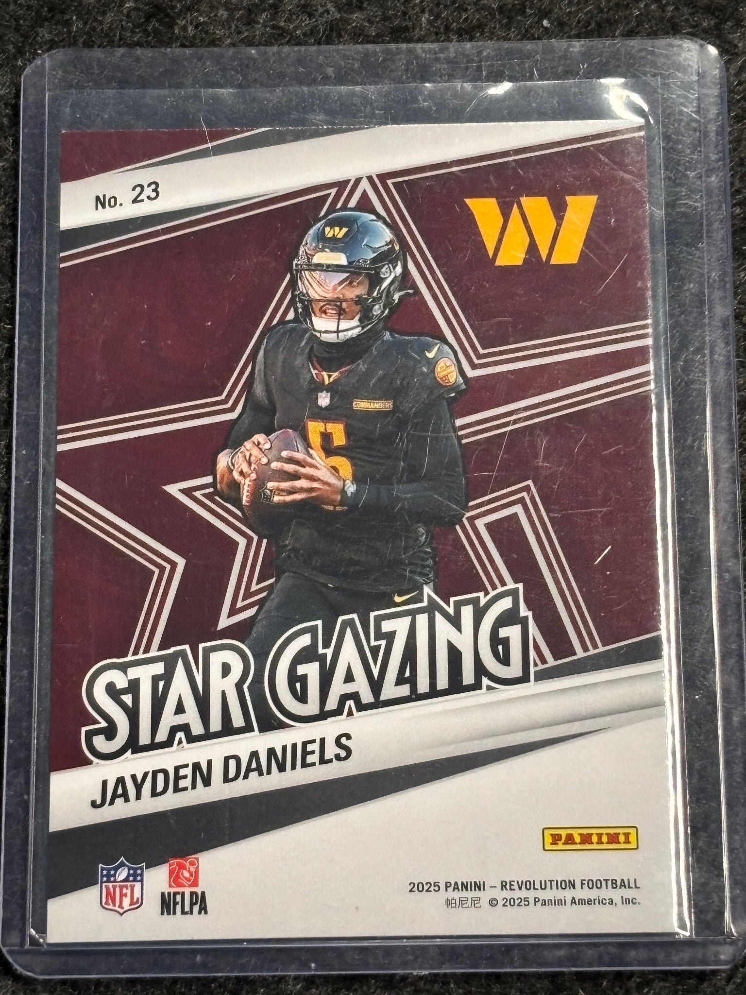 2025 Panini Revolution #23 Jayden Daniels Star Gazing Washington Commanders