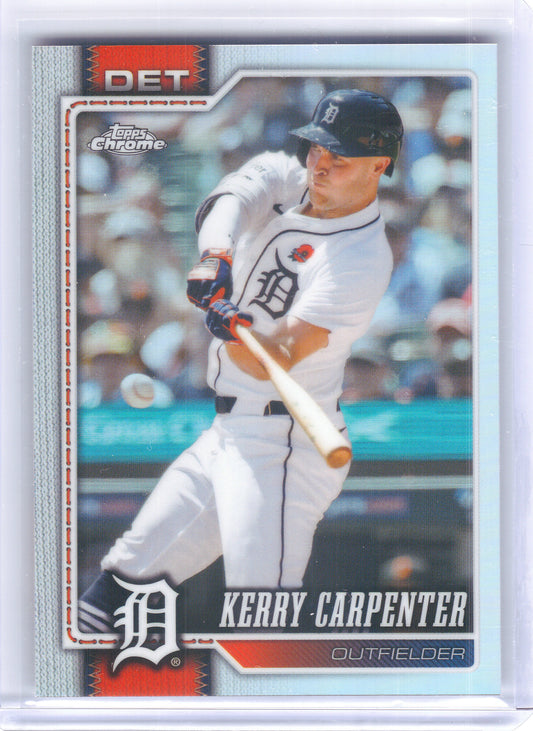 2026 Topps Chrome #230 Kerry Carpenter Refractors Refractor Detroit Tigers