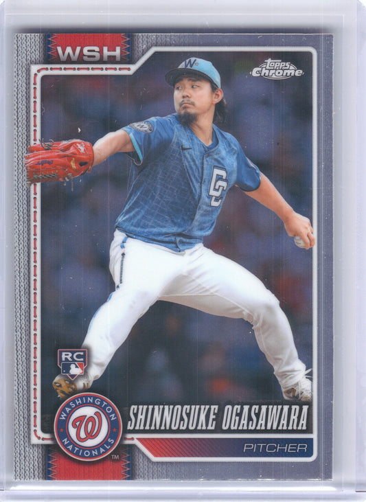 2026 Topps Chrome #64 Shinnosuke Ogasawara Washington Nationals Rookie