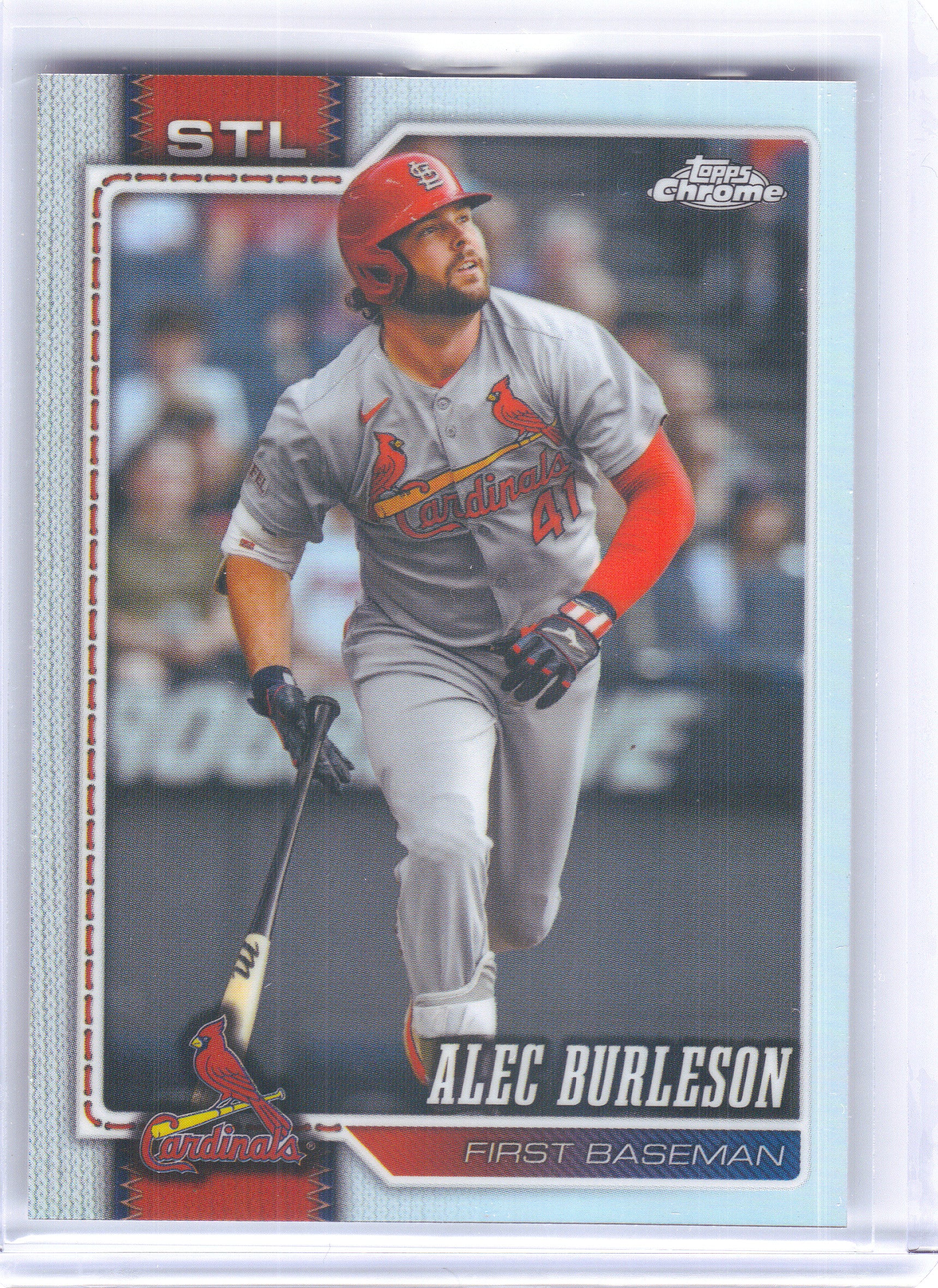 2026 Topps Chrome #156 Alec Burleson Refractor St. Louis Cardinals