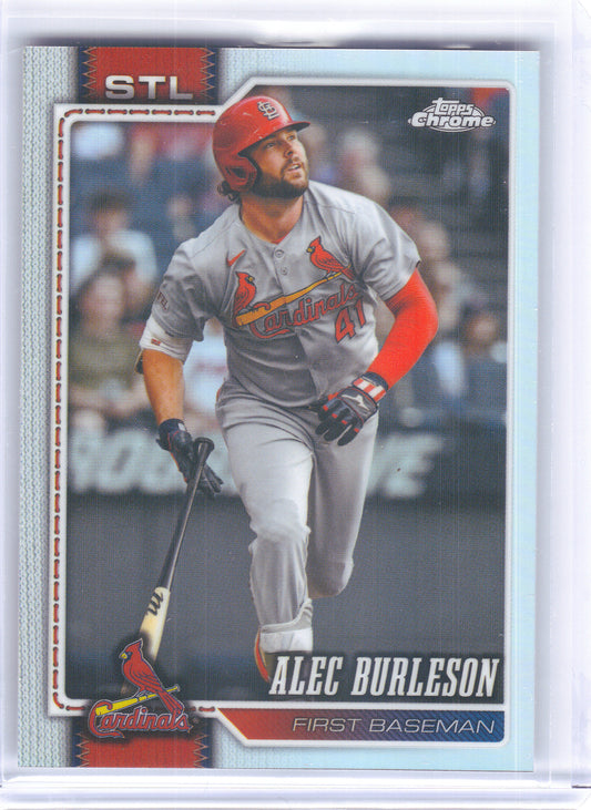 2026 Topps Chrome #156 Alec Burleson Refractor St. Louis Cardinals