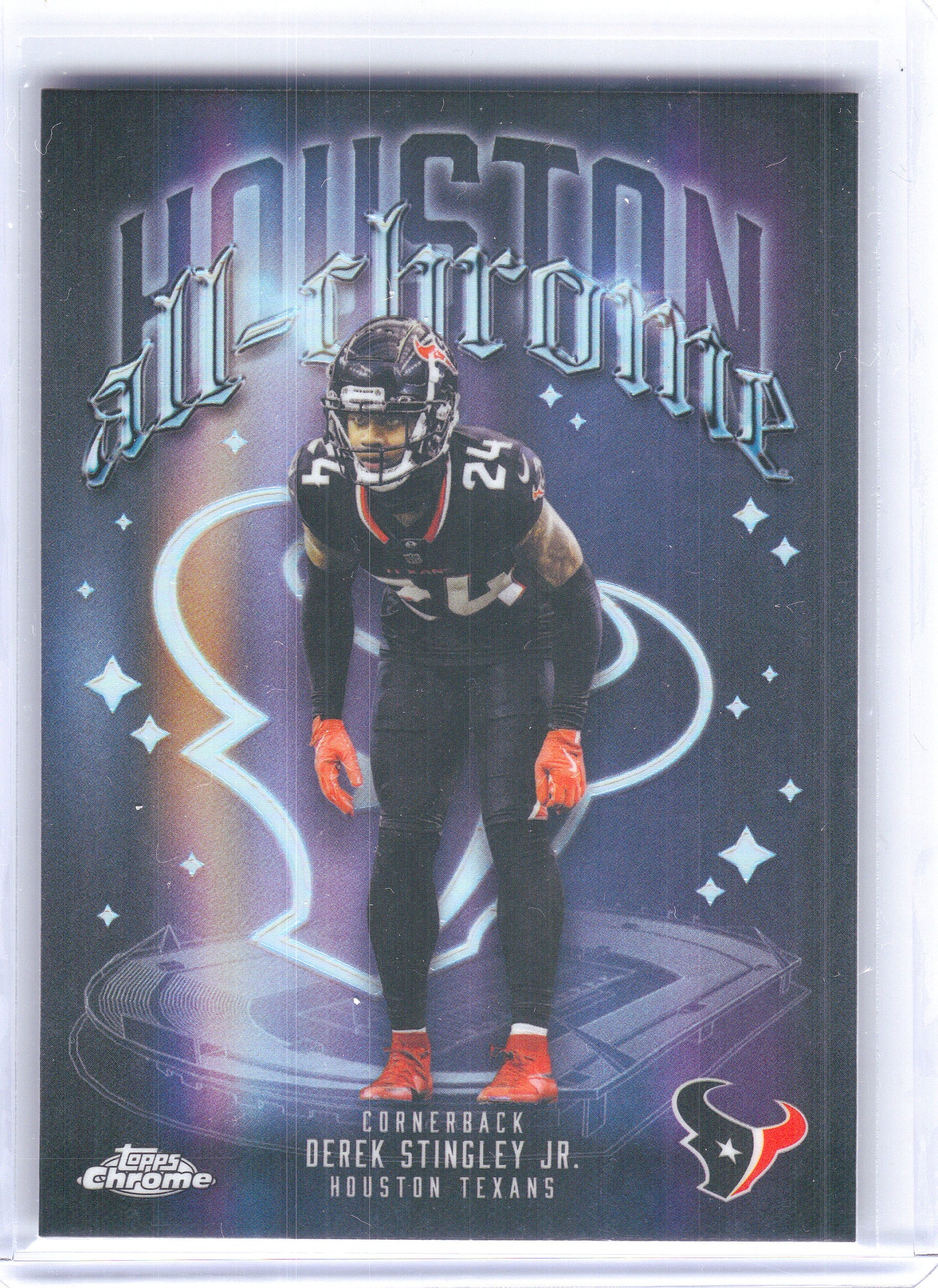 2025 Topps Chrome #ACT-19 Derek Stingley Jr. All-Chrome Team Refractor Houston Texans