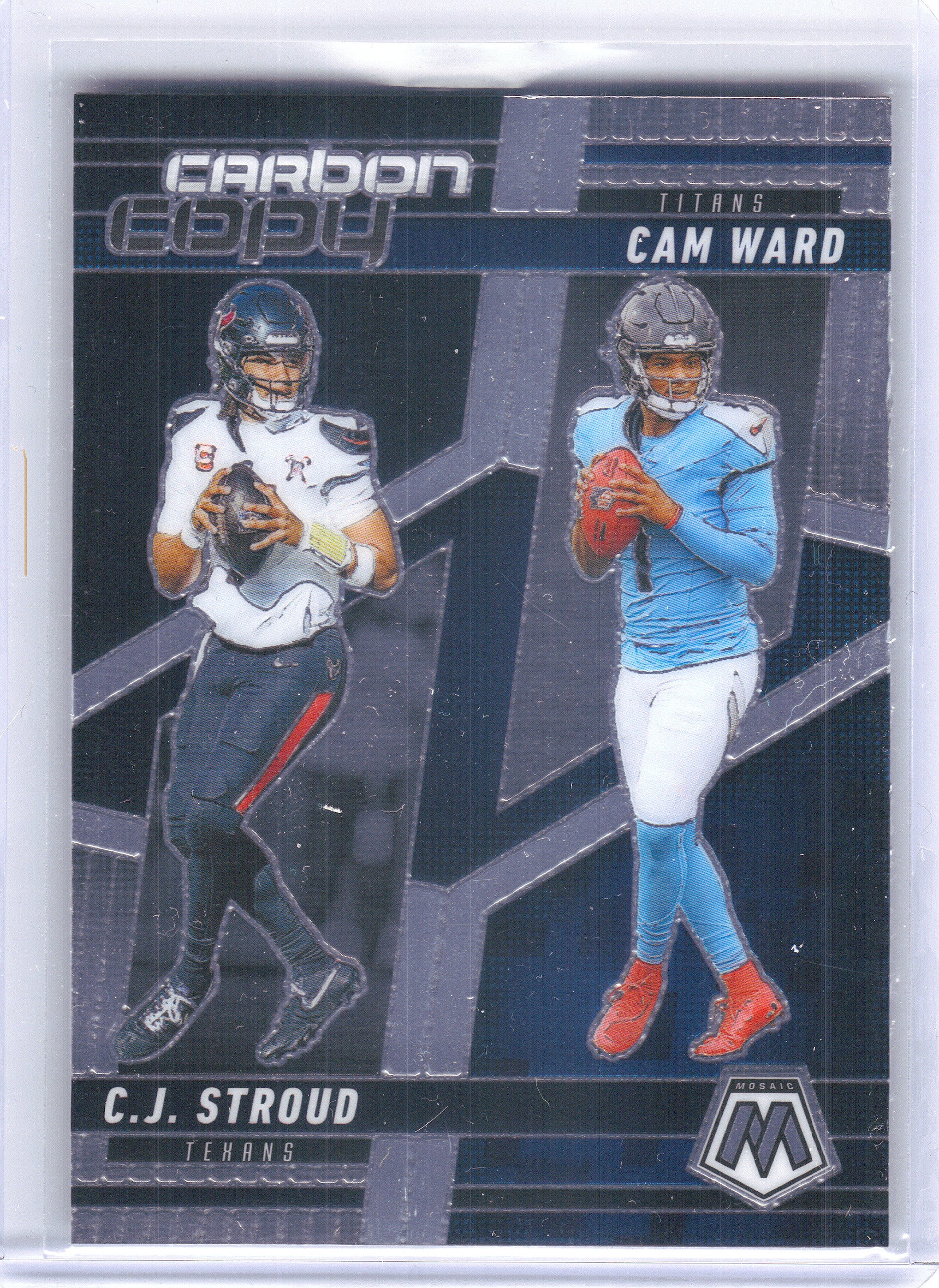 2025 Panini Mosaic #CCO-2 C.J. Stroud / Cam Ward Carbon Copy