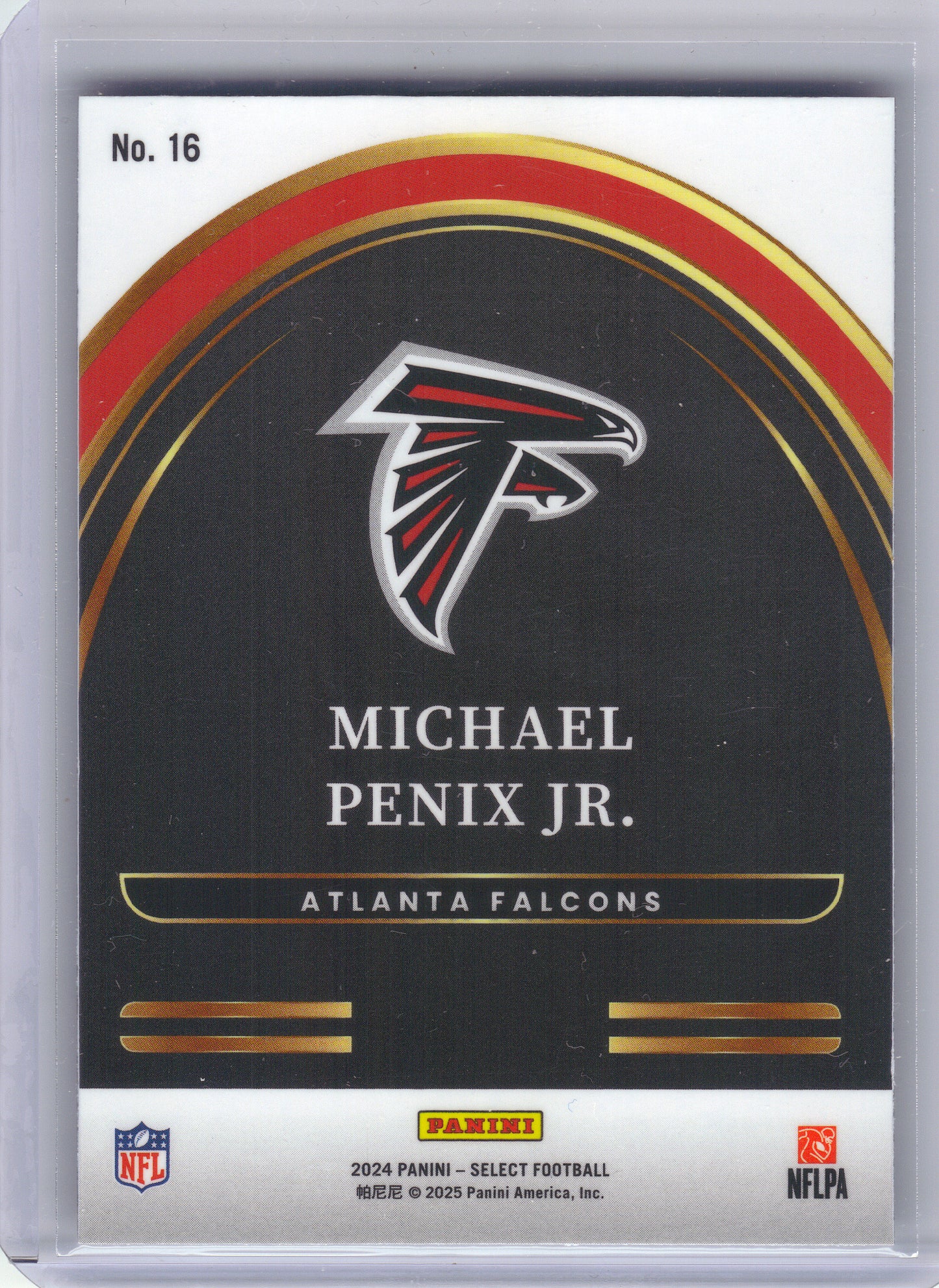 2024 Panini Select #16 Michael Penix Jr. Select Future Atlanta Falcons