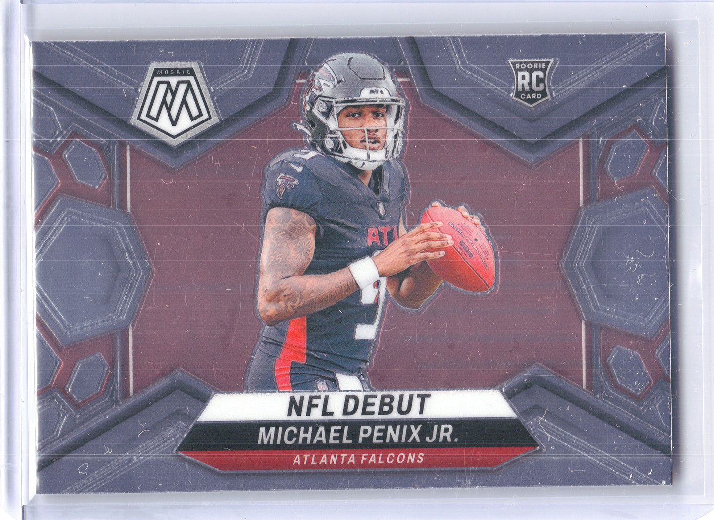 2024 Panini Mosaic #274 Michael Penix Jr. Silver Atlanta Falcons