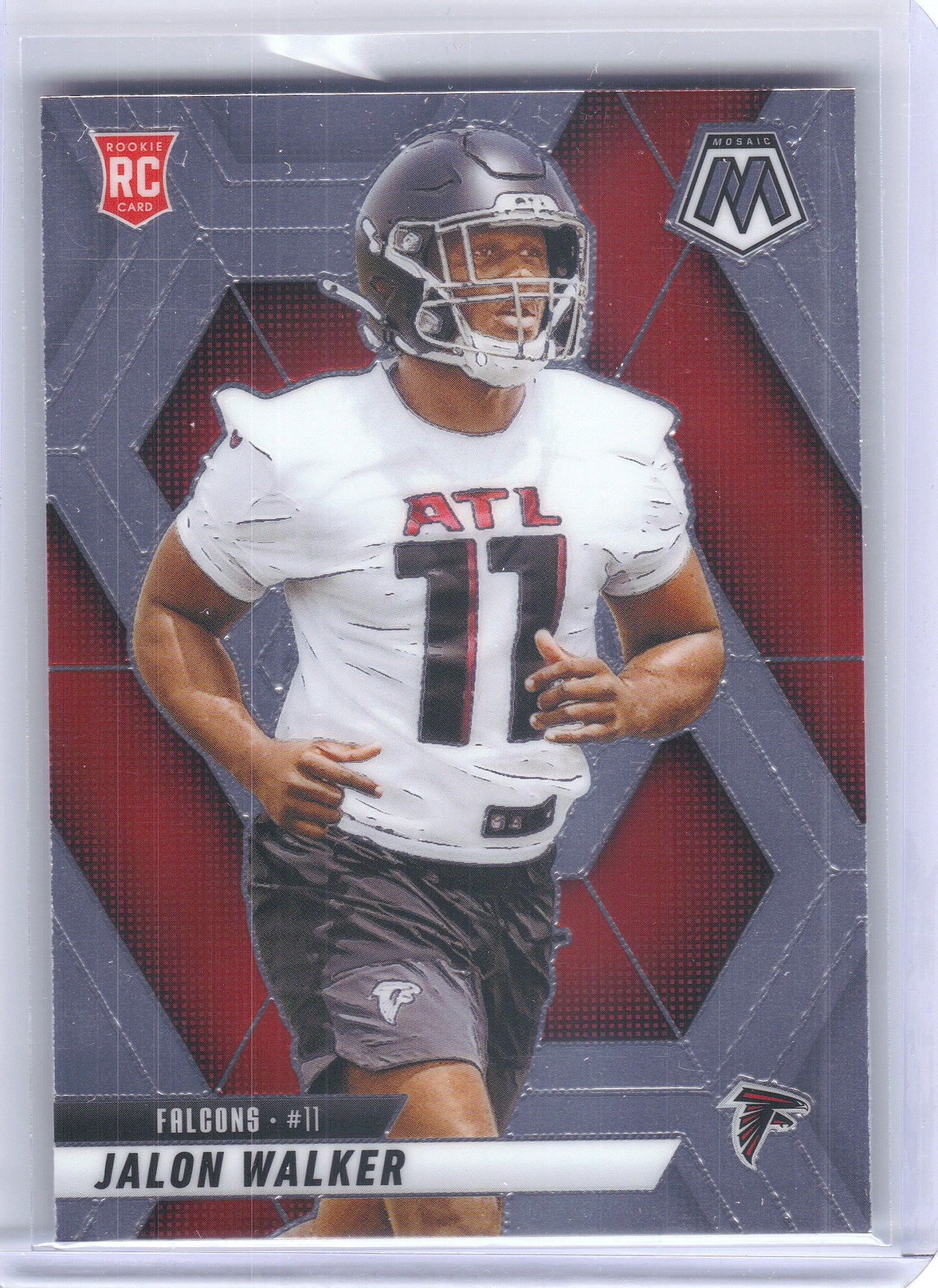 2025 Panini Mosaic #377 Jalon Walker Atlanta Falcons Rookie
