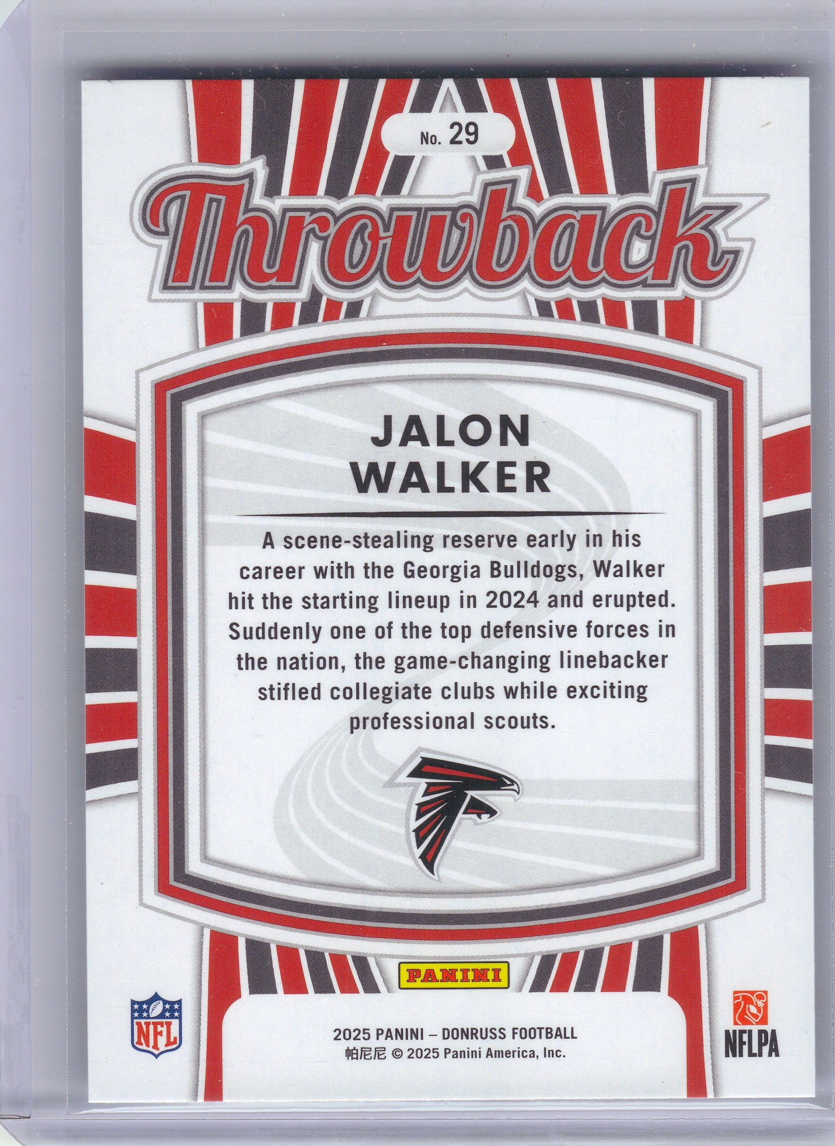 2025 Donruss #40 Mason Graham Rated Rookies Throwback Cleveland Browns