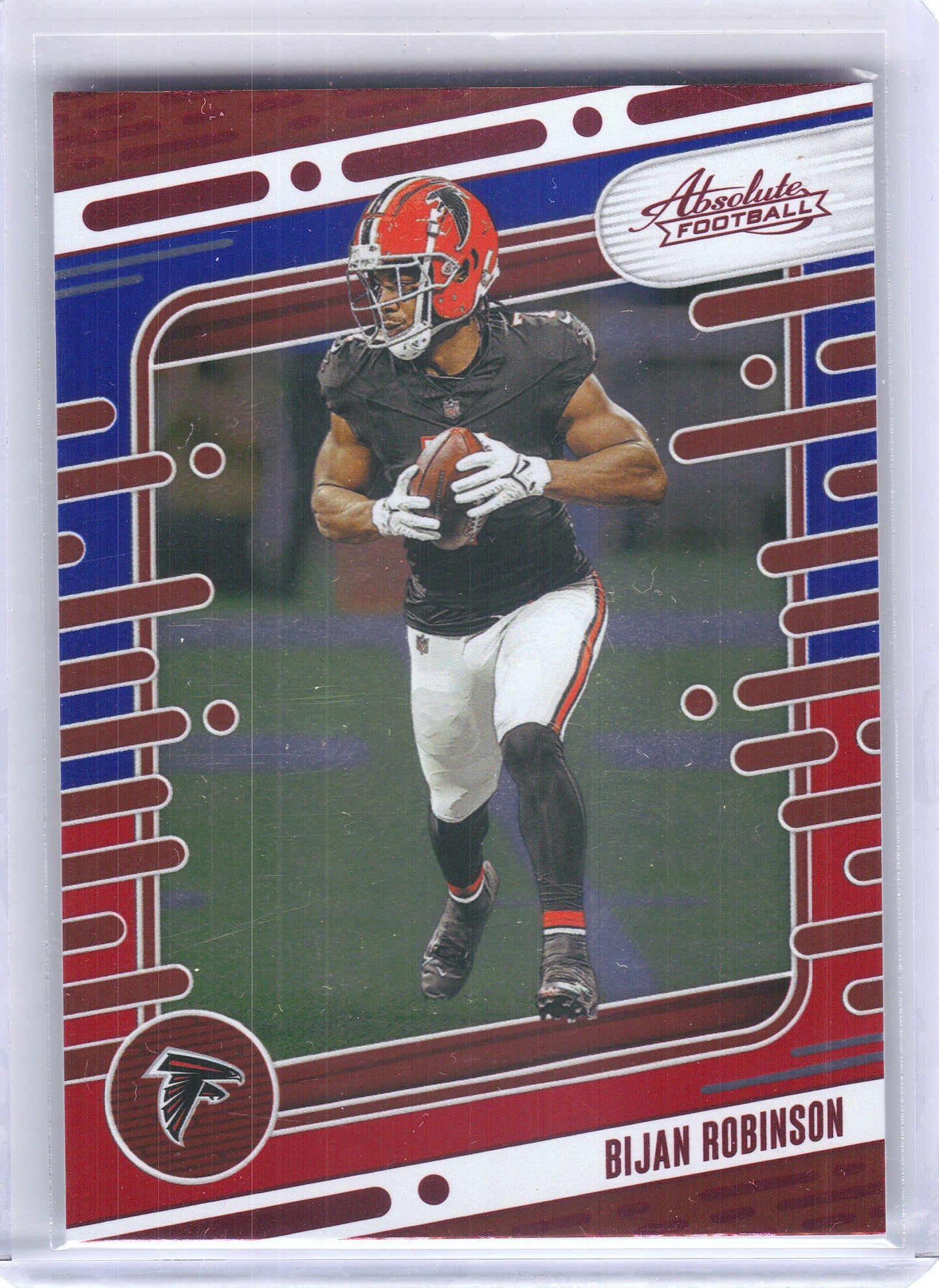 2024 Panini Absolute #5 Bijan Robinson Red and Blue Atlanta Falcons