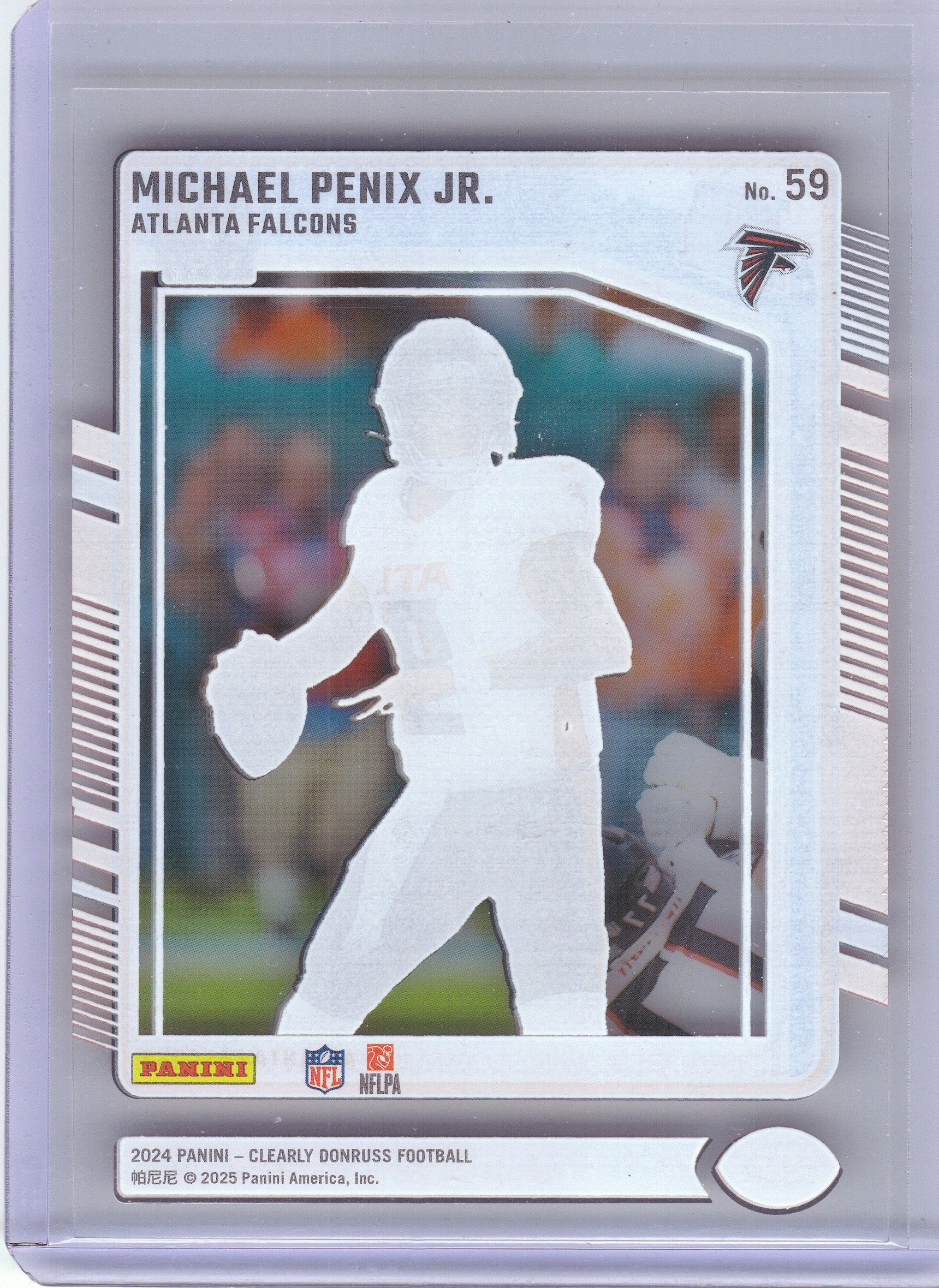 2024 Clearly Donruss #59 Michael Penix Jr. Atlanta Falcons Rookie