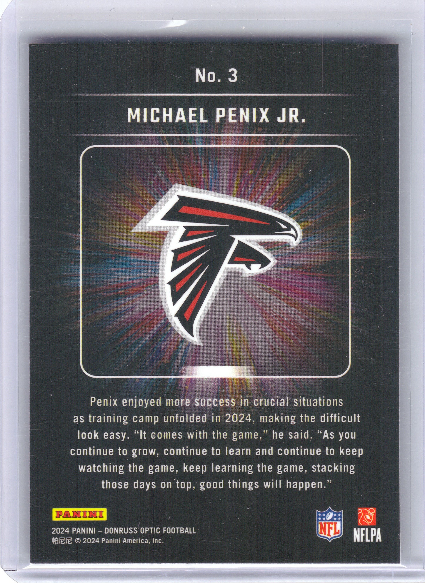 2024 Donruss Optic #14 Justin Jefferson Light It Up Minnesota Vikings