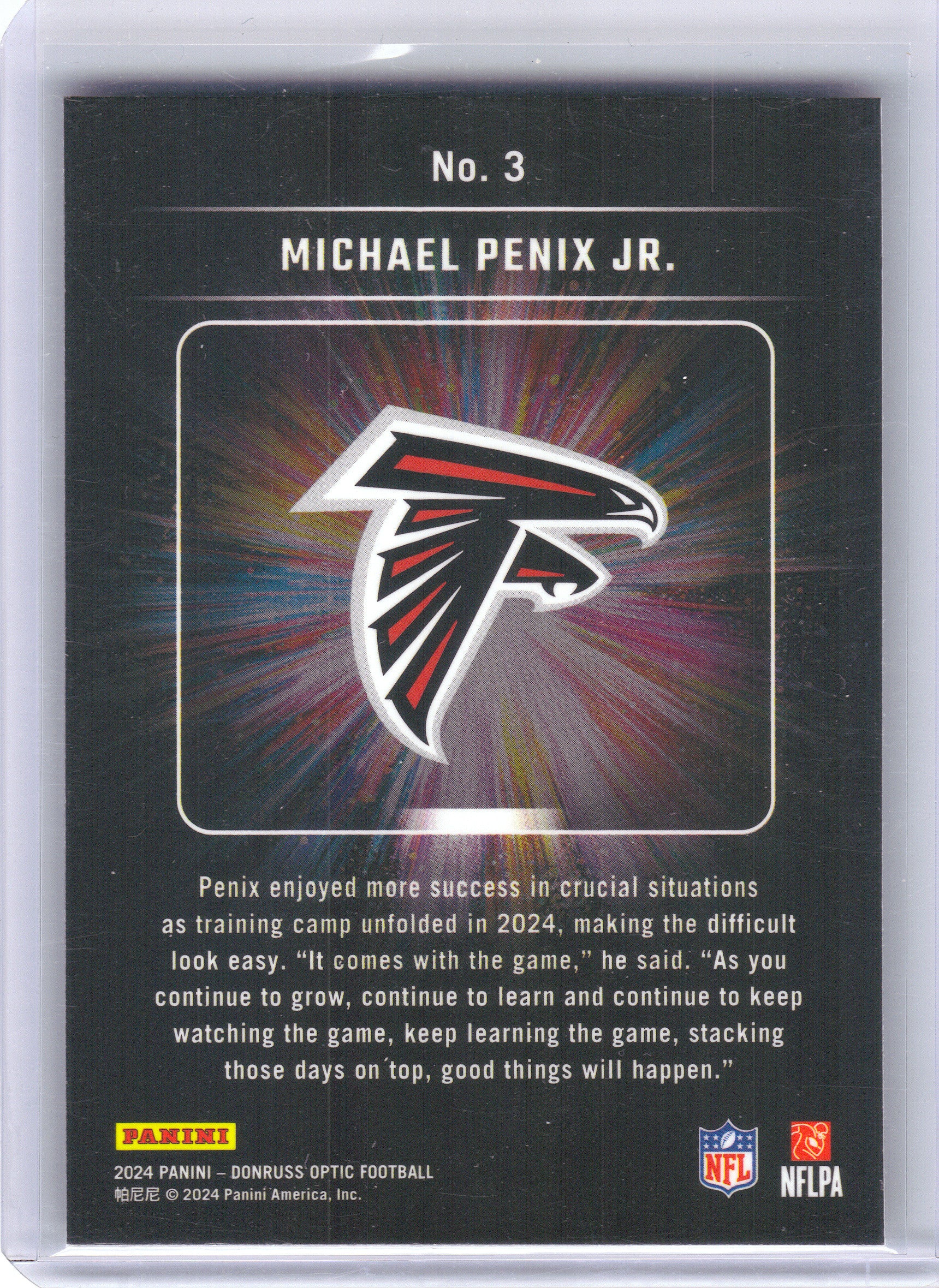 2024 Donruss Optic #14 Justin Jefferson Light It Up Minnesota Vikings