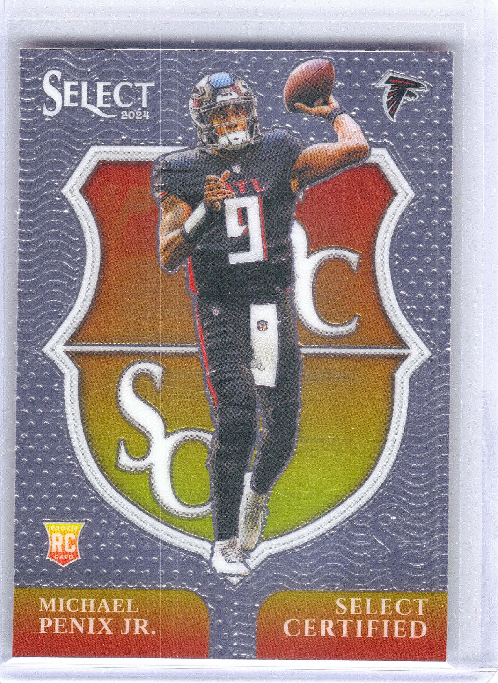 2024 Panini Select #9 Michael Penix Jr. Select Certified Rookies Atlanta Falcons