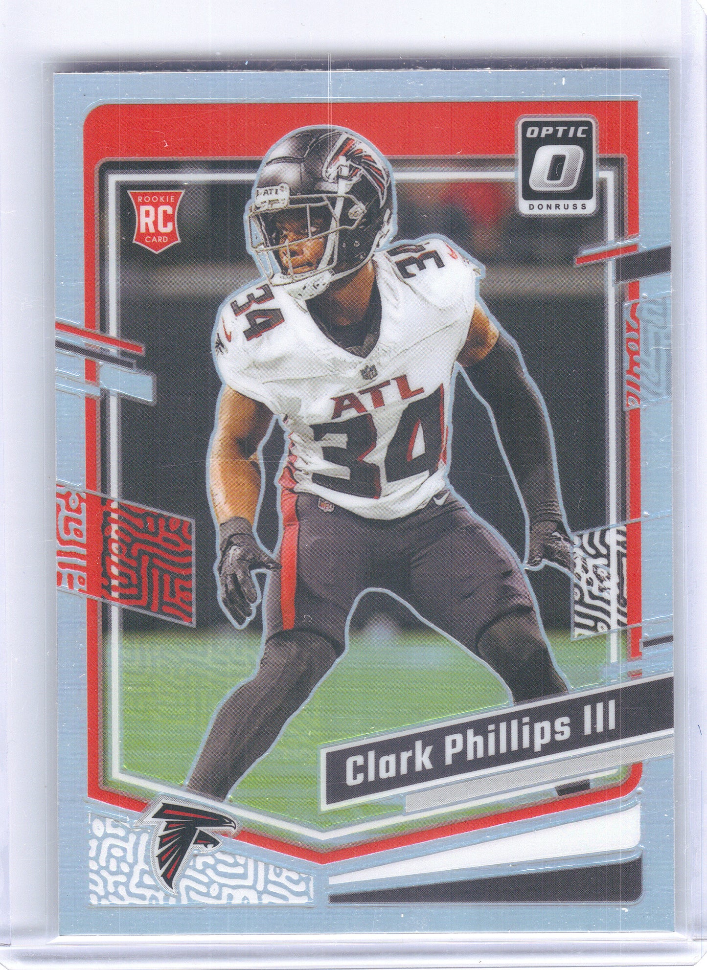 2023 Donruss Optic #8 Clark Phillips III Holo Atlanta Falcons