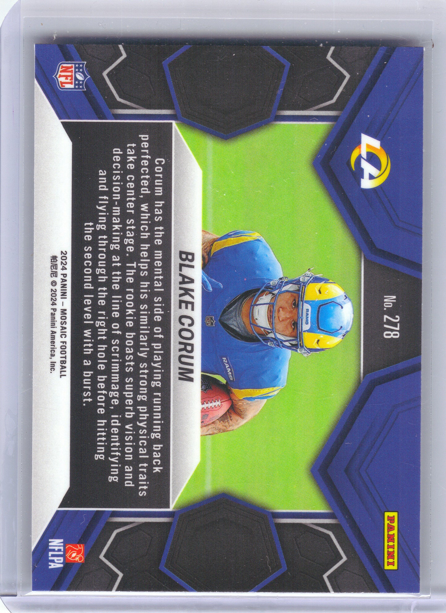2024 Panini Mosaic #278 Blake Corum Los Angeles Rams