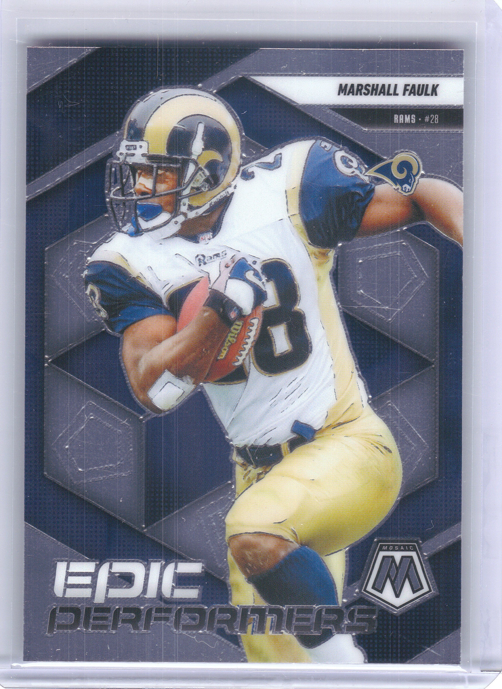 2025 Panini Mosaic #14 Marshall Faulk Epic Performers St. Louis Rams
