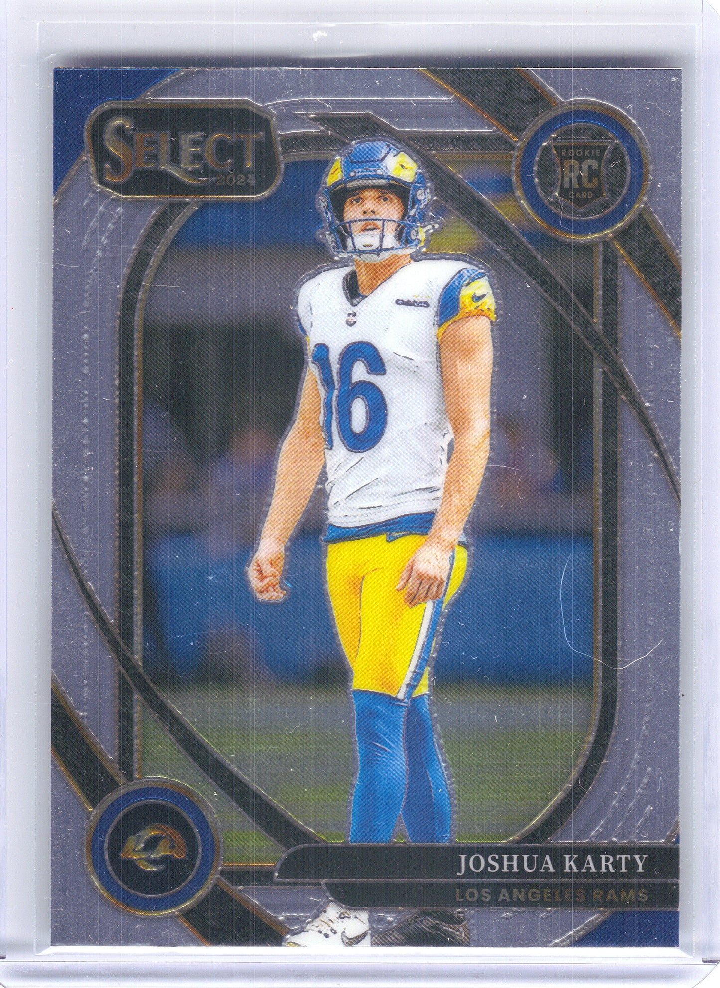 2024 Panini Select #282 Joshua Karty Los Angeles Rams Rookie