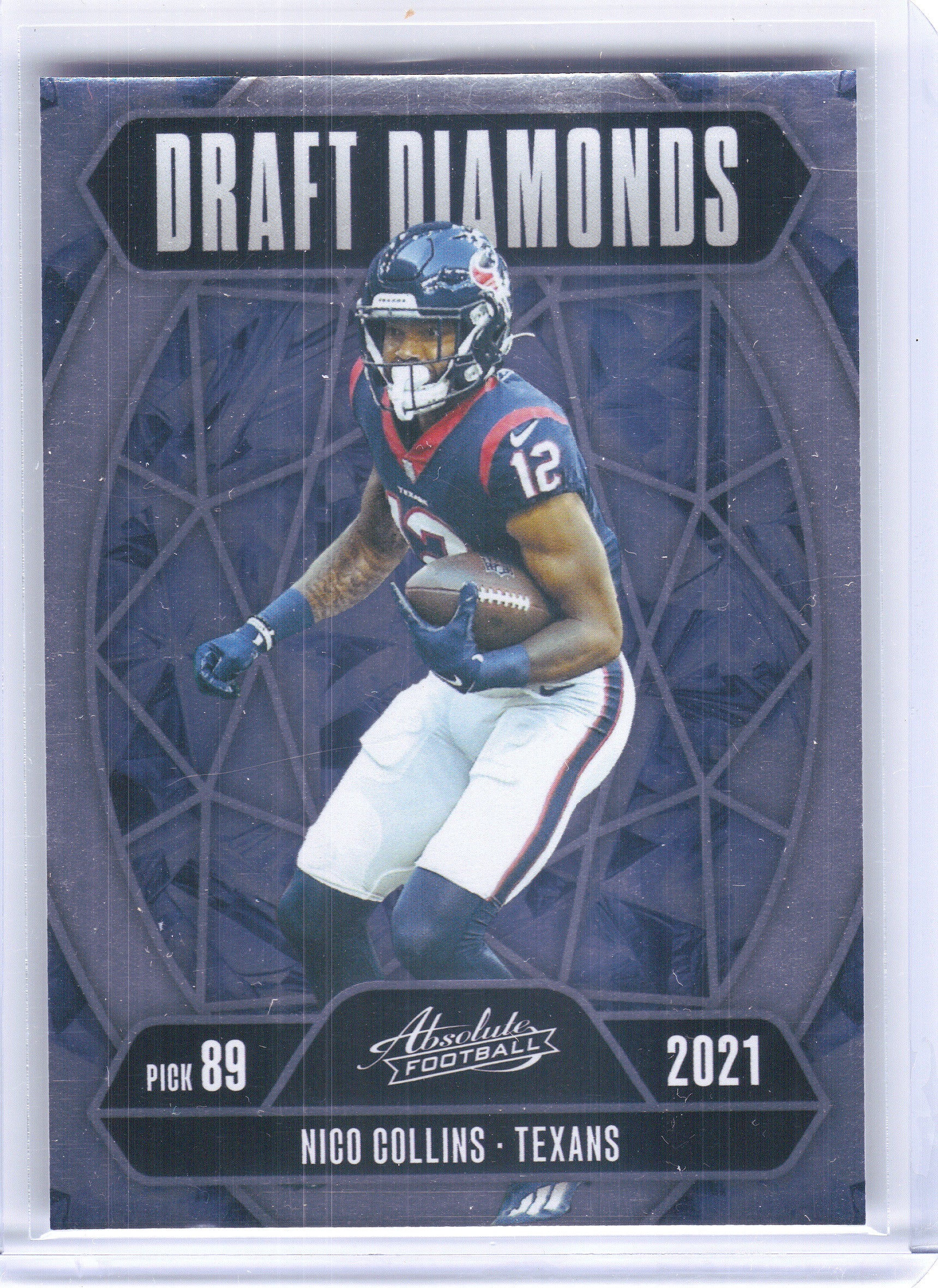 2025 Panini Absolute #DD-NCS Nico Collins Draft Diamonds Houston Texans