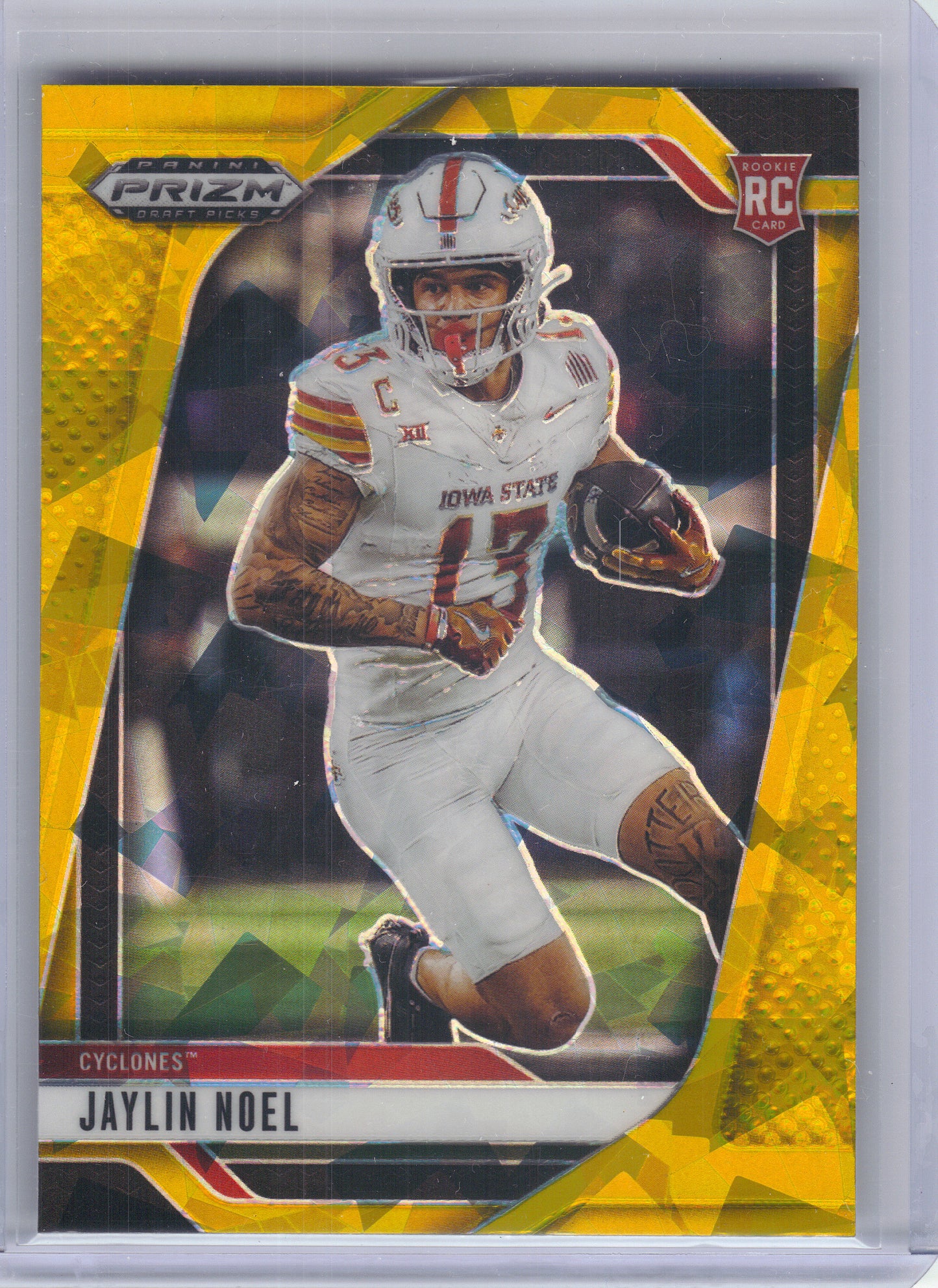 2025 Panini Prizm Draft Picks #41 Jaylin Noel Prizms Gold Ice Iowa State Cyclones