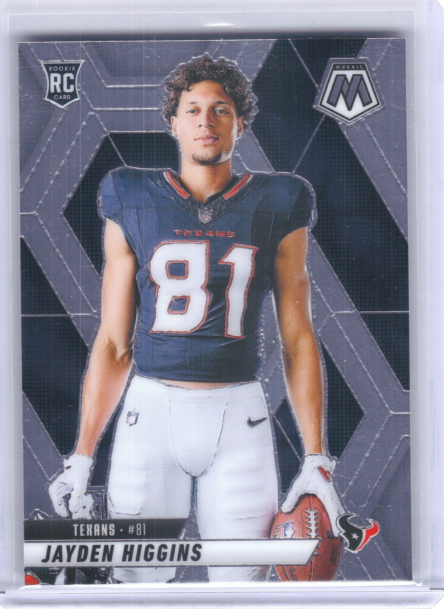 2025 Panini Mosaic #286 Jayden Higgins Houston Texans Rookie