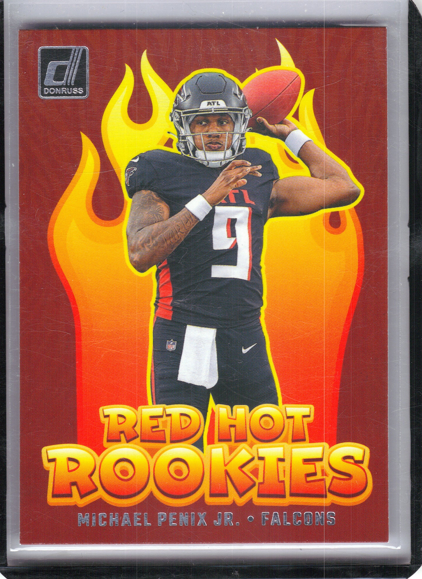 2024 Donruss #RHR-MPJ Michael Penix Jr. Red Hot Rookies Atlanta Falcons
