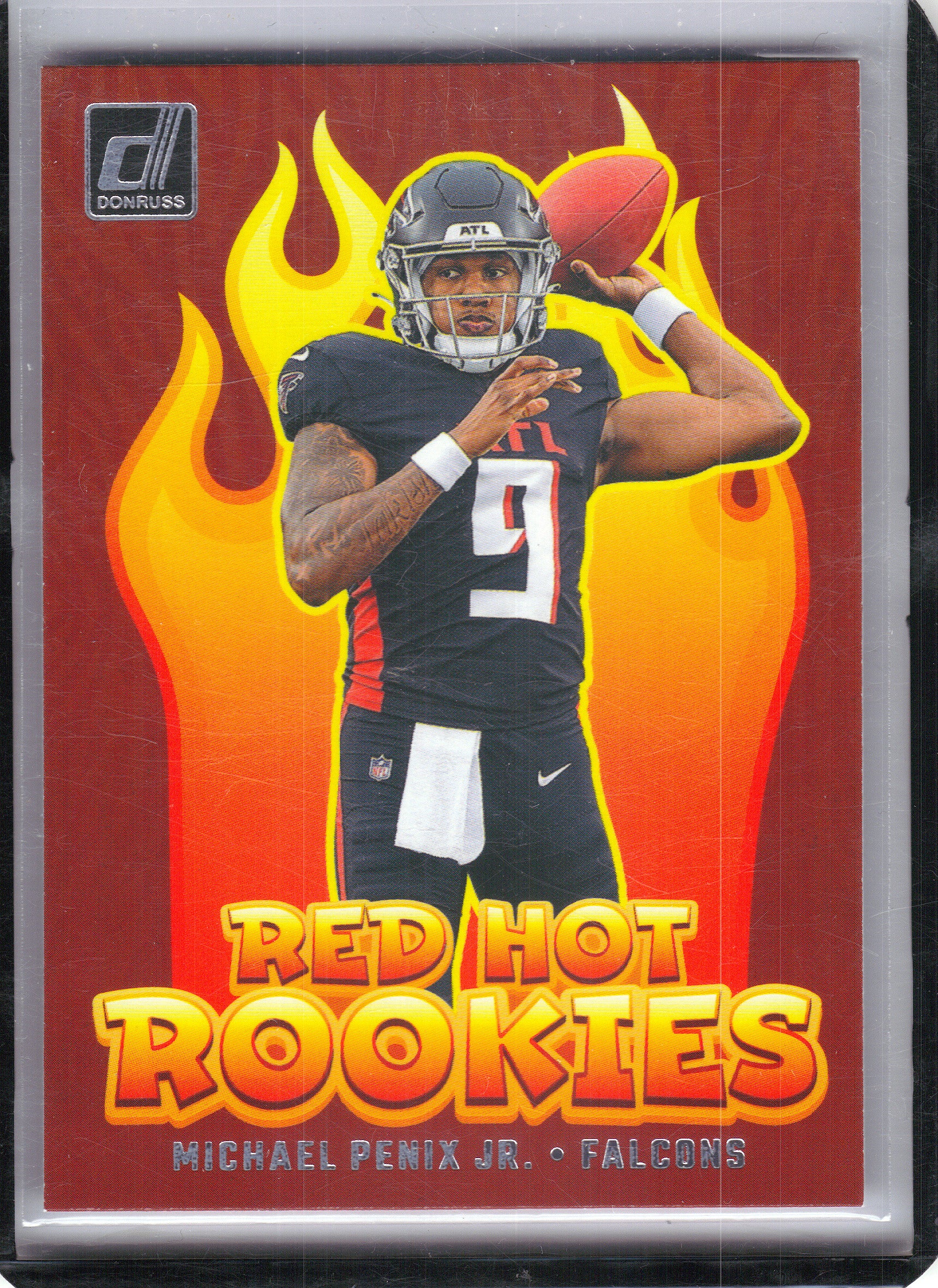 2024 Donruss #RHR-MPJ Michael Penix Jr. Red Hot Rookies Atlanta Falcons