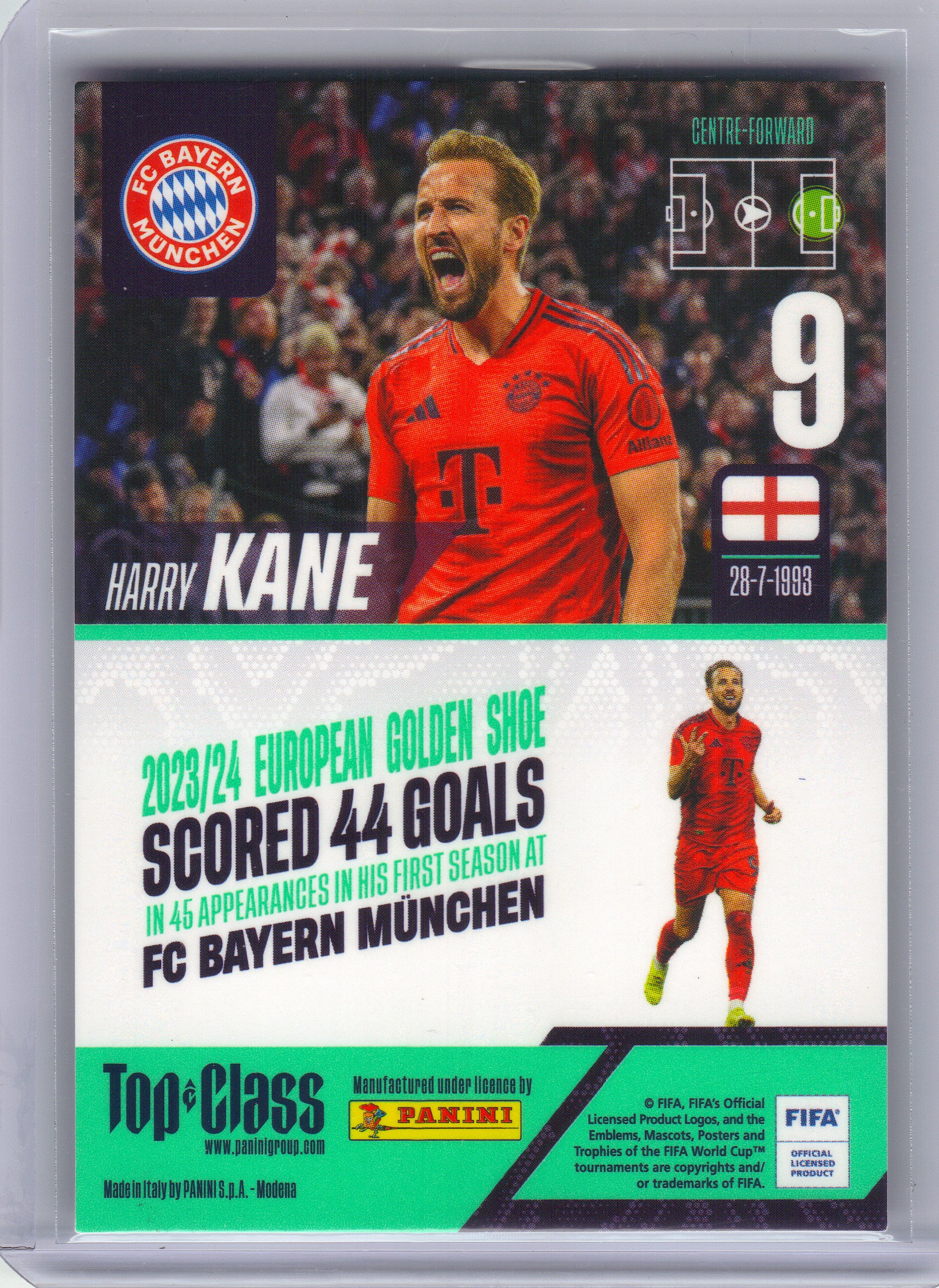 2025 Panini Top Class #263 Harry Kane Royal Purple