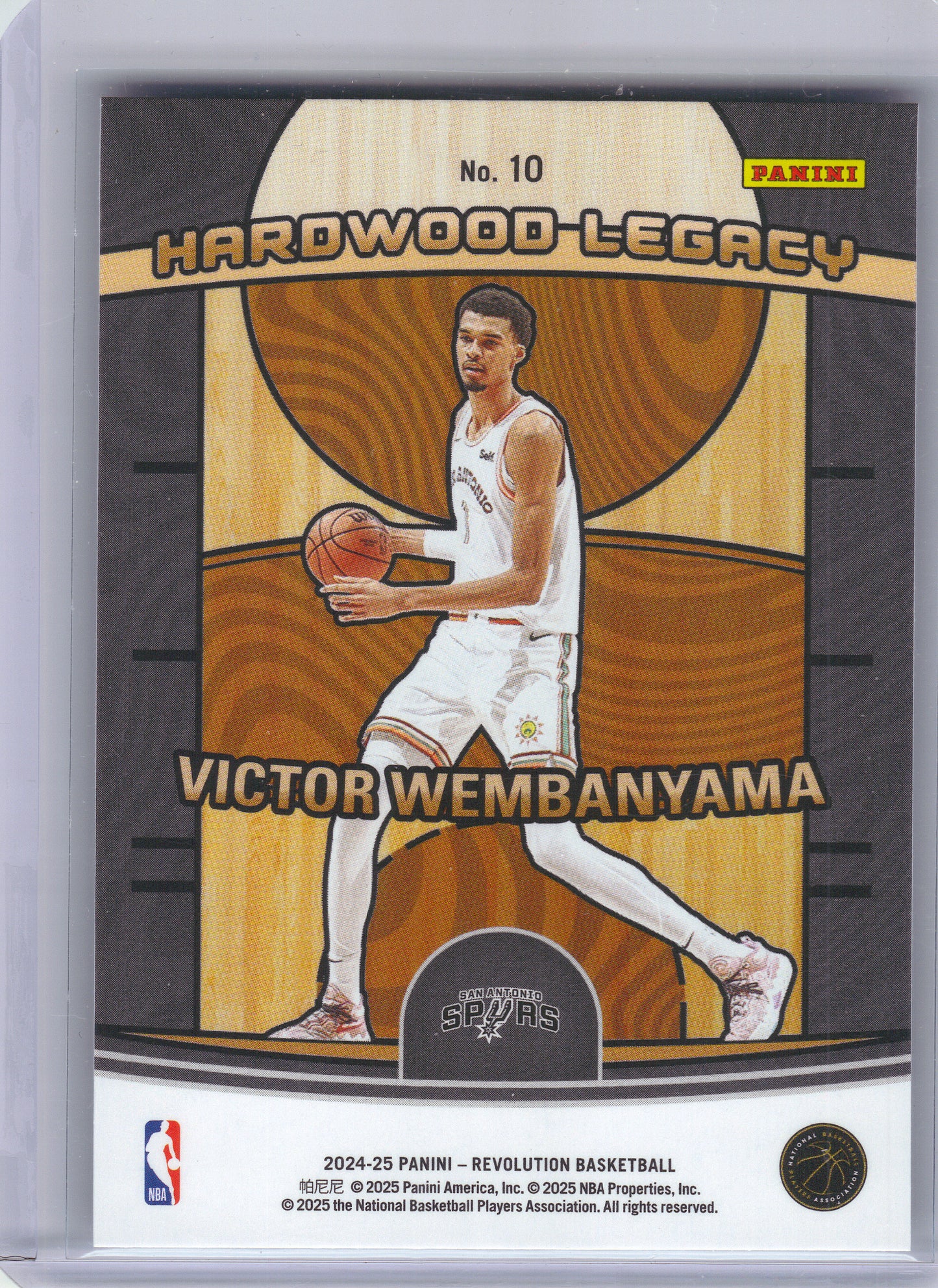 2024-25 Panini Revolution #10 Victor Wembanyama Hardwood Legacy San Antonio Spurs