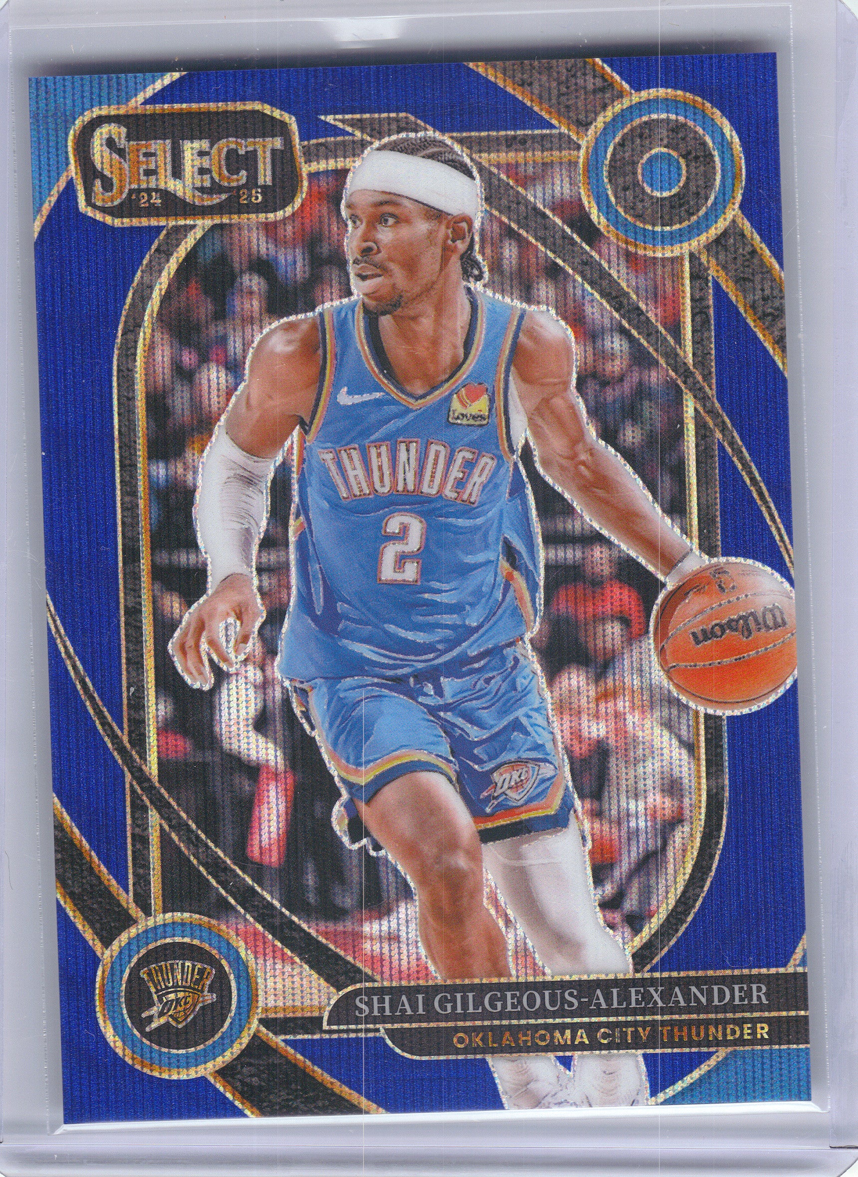 2024-25 Panini Select #262 Shai Gilgeous-Alexander Blue (Retail) Oklahoma City Thunder