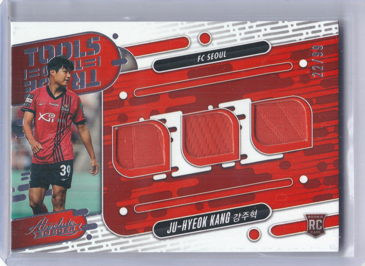 2025 Panini Absolute K League #TT-JK Ju-hyeok Kang Tools of the Trade #/99 FC Seoul SN, Memorabilia