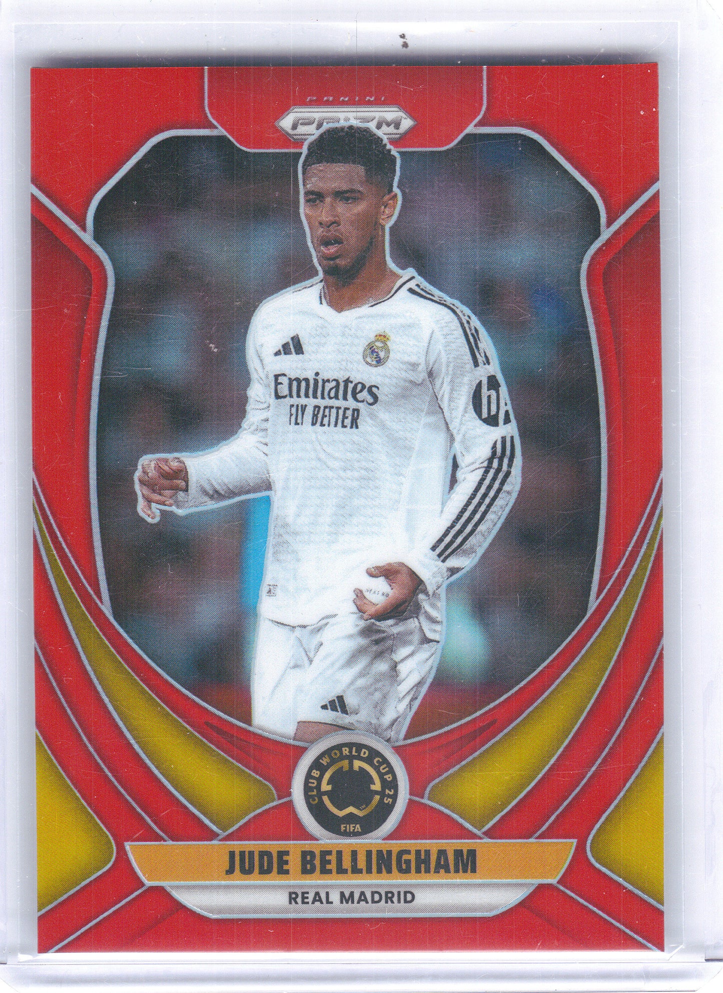 2025 Panini Prizm FIFA Club World Cup #163 Jude Bellingham Red Prizms #/199 Real Madrid CF SN