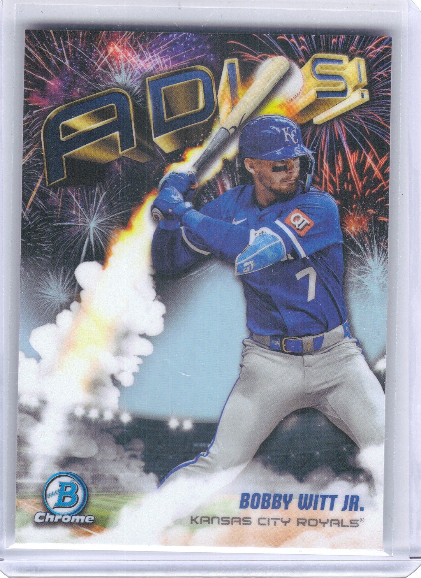 2025 Bowman Chrome #AD-25 Bobby Witt Jr. Adios Kansas City Royals