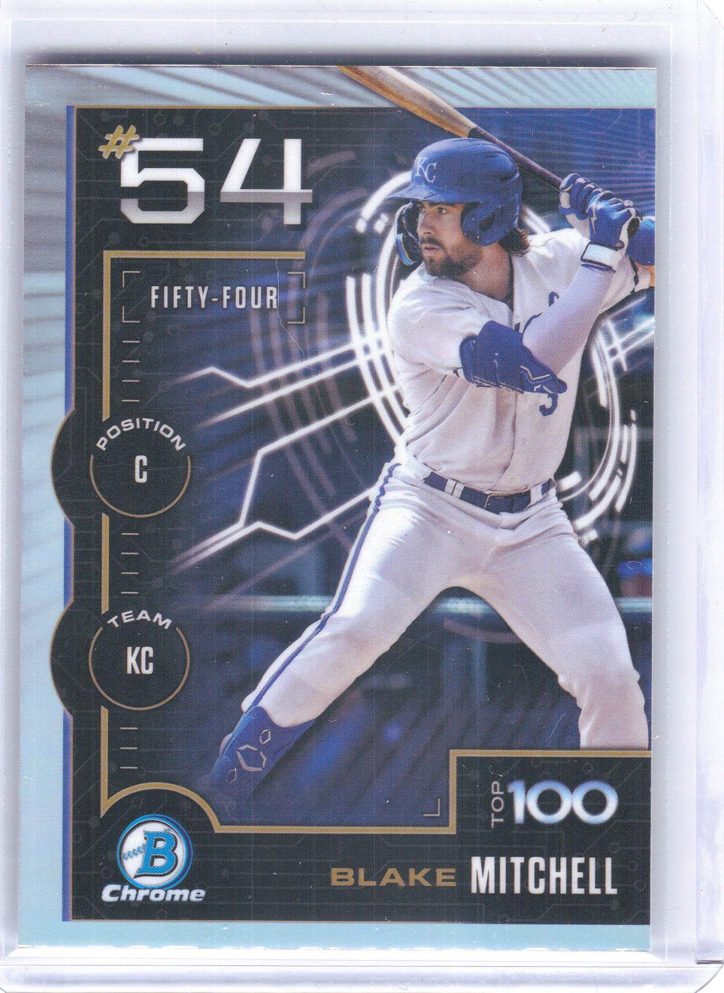 2025 Bowman #BTP-54 Blake Mitchell Bowman Scouts Top 100 Kansas City Royals