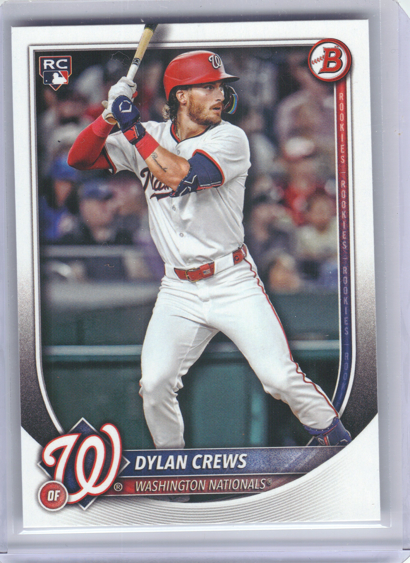 2025 Bowman #42 Dylan Crews Washington Nationals Rookie