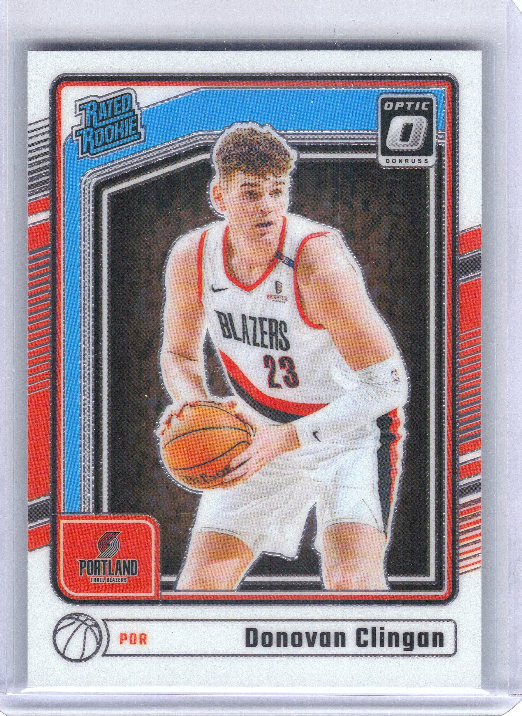 2024-25 Donruss Optic #272 Donovan Clingan Portland Trail Blazers Rookie