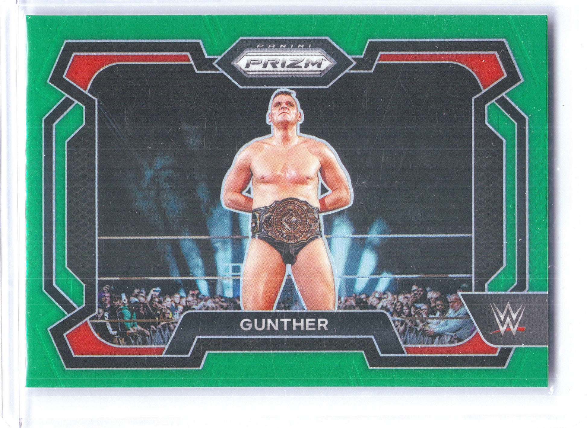 2024 Panini Prizm WWE #50 Gunther Green Prizms
